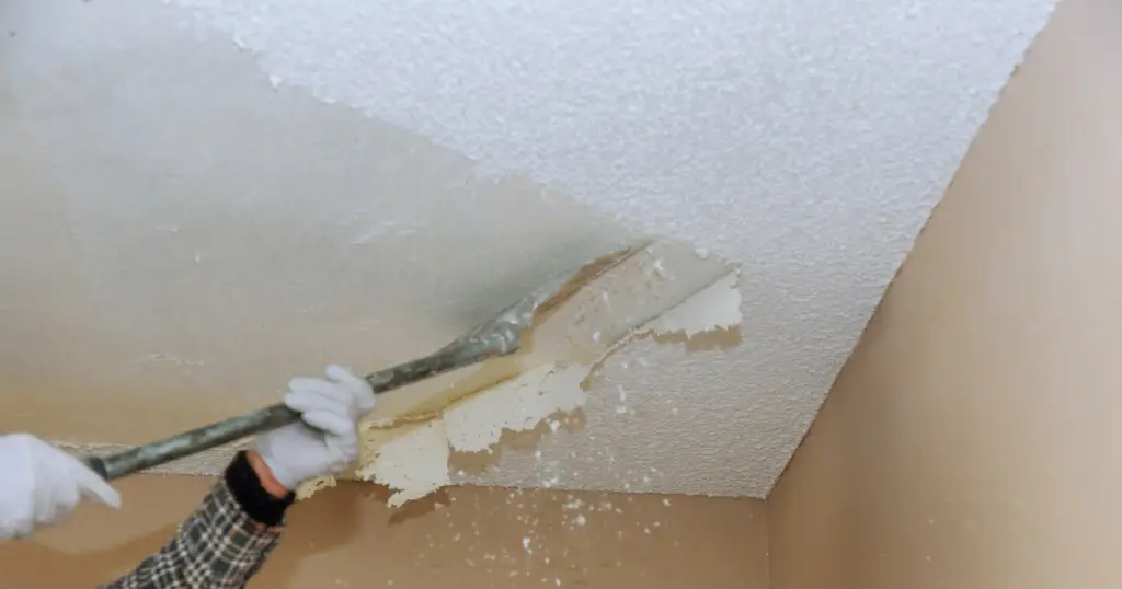 Scraping Popcorn ceiling