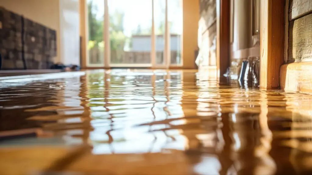 a home with severe flooding